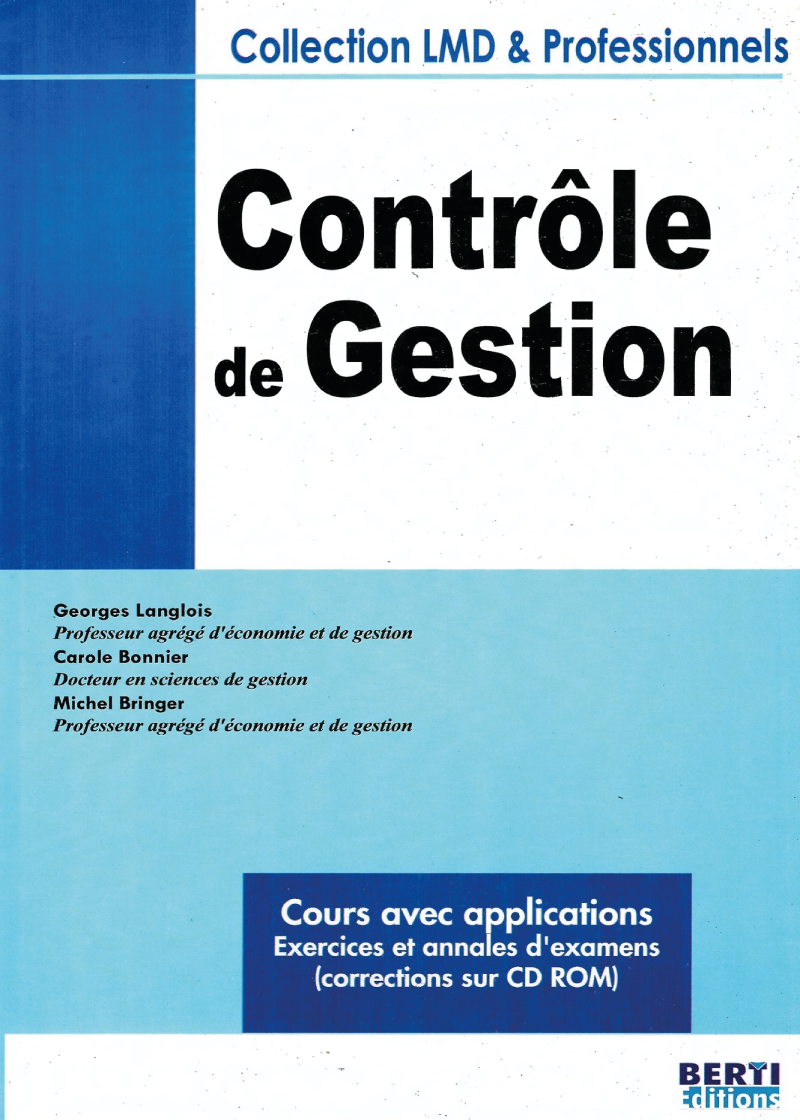 Contrôle de gestion + CD